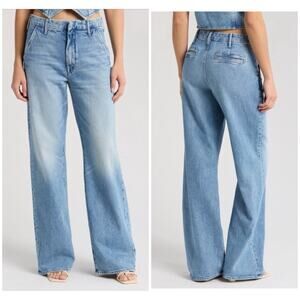 Mother Superior The SK8R Prep sneak wide leg trouser jeans 26 NEW